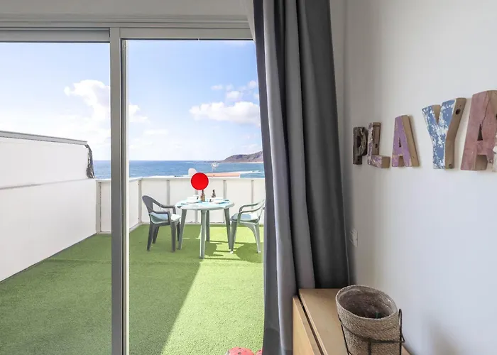 公寓 Penthouse Turismar Loft-terrace & Oceanview 大加那利岛拉斯帕尔马斯