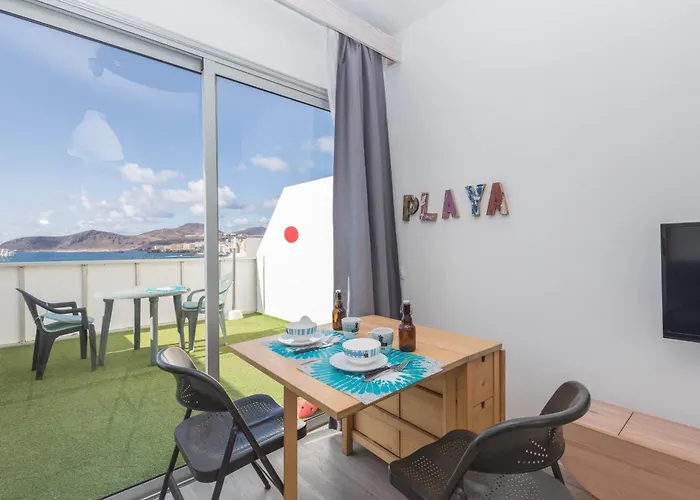 Penthouse Turismar Loft-terrace & Oceanview 大加那利岛拉斯帕尔马斯