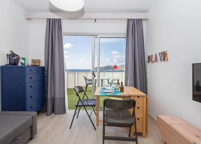 公寓 Penthouse Turismar Loft-terrace & Oceanview